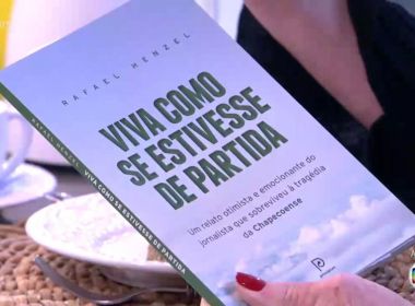 Rafael Henzel lança livro contando a tragédia vivida na queda do avião da Chapecoense