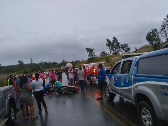 SÃO F. DO CONDE: MULHER FICA FERIDA EM ACIDENTE DE MOTO NA BA-523
