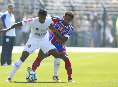 Bahia vacila na defesa e perde para o Santos no Pacaembu