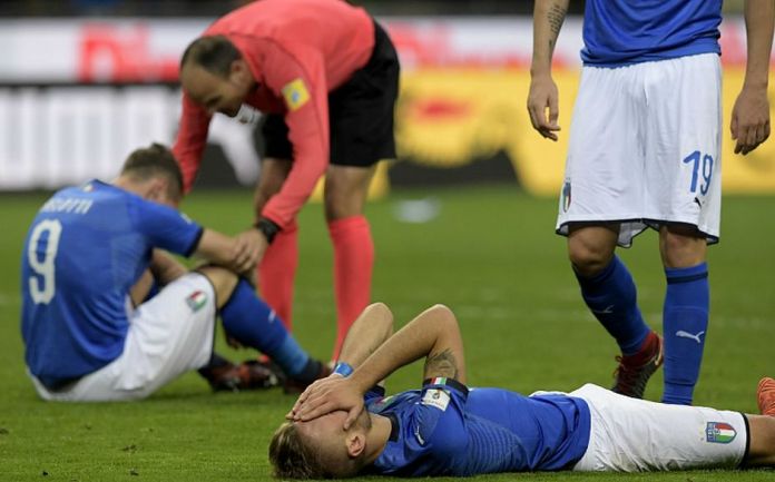 A Itália está fora da Copa 2018