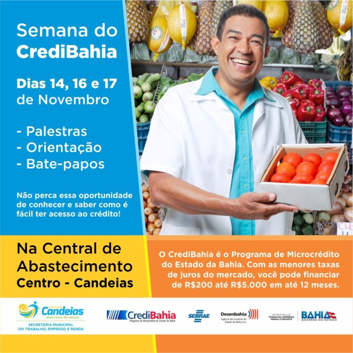 Candeias: Prefeitura realiza ações para incrementar o CrediBahia