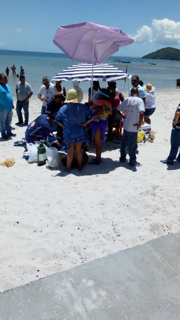 Mulher de 38 anos morre após passar mal na praia do Corta pé em Madre de Deus
