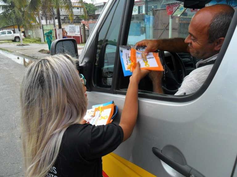 CANDEIAS: BLITZ EDUCATIVA ALERTA SOBRE ACIDENTES DE TRÂNSITO