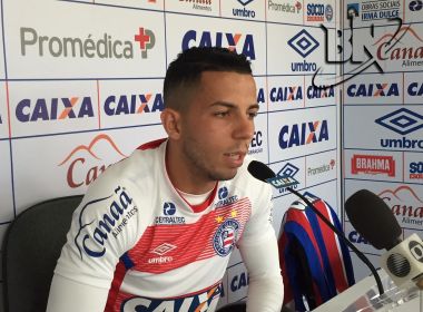 Ex-Vitória, Flávio se diz surpreso com recepção da torcida do Bahia: ‘Não esperava’