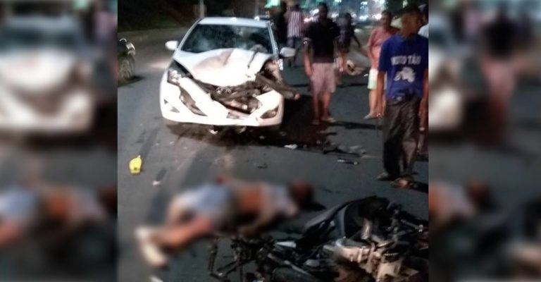 Mulher morre e homem fica gravemente ferido em acidente entre carro e moto em Simões Filho