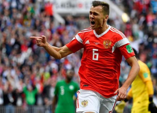 Rússia abre a Copa do Mundo com goleada sobre a Arábia Saudita