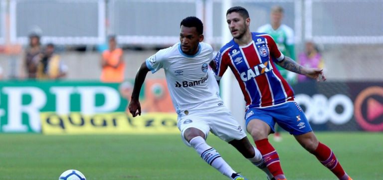 Bahia perde para o Grêmio por 2 a 0 e segue na zona de rebaixamento