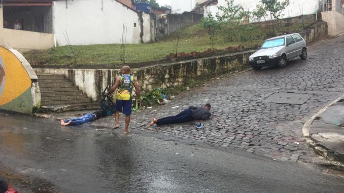 Comerciante e dois ladrões ficam feridos durante assalto em São Francisco do Conde