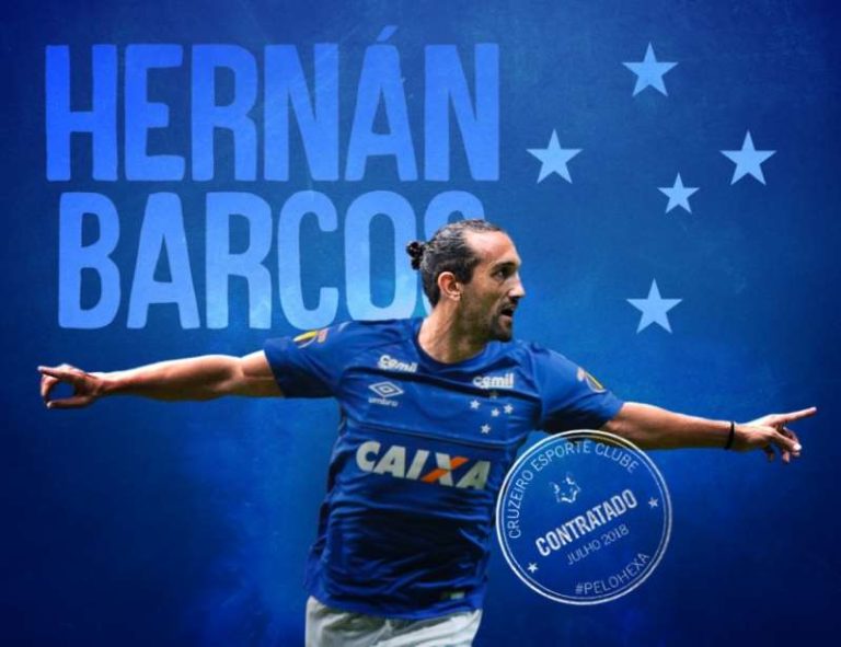 Atacante Hernán Barcos é anunciado como novo reforço do Cruzeiro