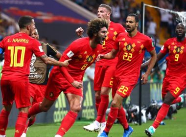 Bélgica sua, mas vira o jogo contra Japão e enfrenta o Brasil nas quartas de final