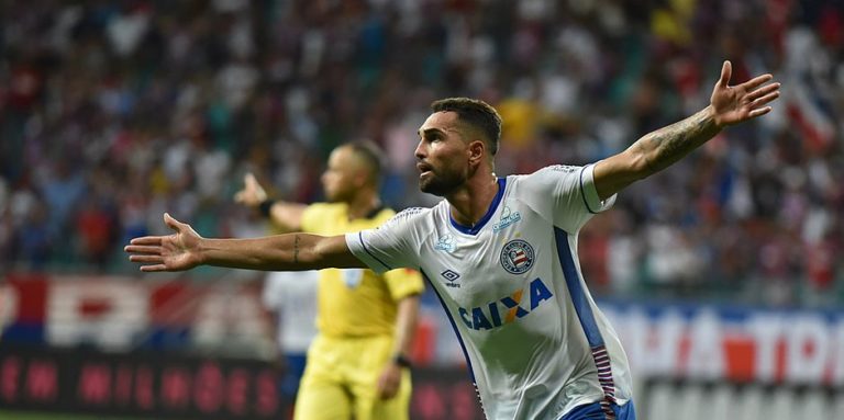 Gilberto comemora momento artilheiro no Bahia: ‘vim para jogar’