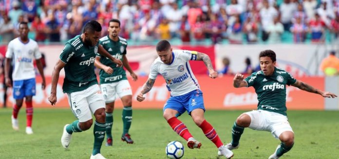 BAHIA EMPATA EM 1 A 1 COM O PALMEIRAS E SAI VAIADO DA FONTE NOVA