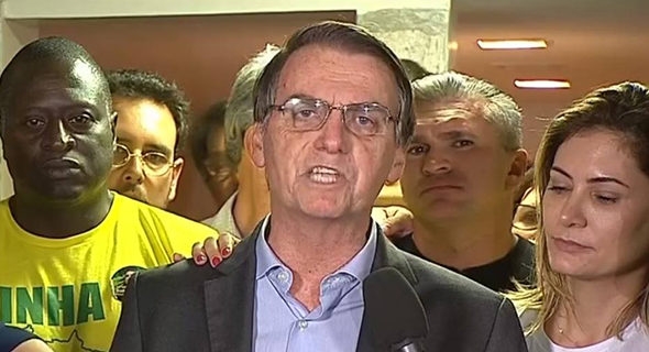 Bolsonaro é eleito com 55,13% e promete defender reformas, liberdades e democracia