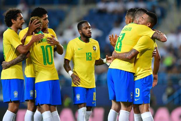 Brasil vence a Arábia Saudita em amistoso