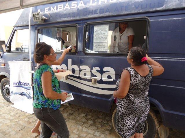 SÃO F. DO CONDE: UNIDADE MÓVEL DA EMBASA REALIZA ATENDIMENTO NO MUNICÍPIO