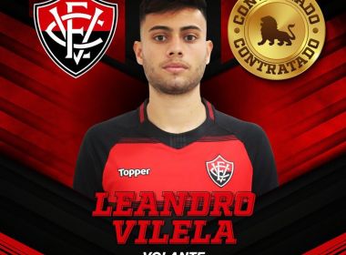Vitória anuncia volante Leandro Vilela para a temporada 2019