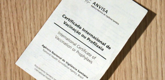 Certificado de vacinação pode ser emitido pela internet