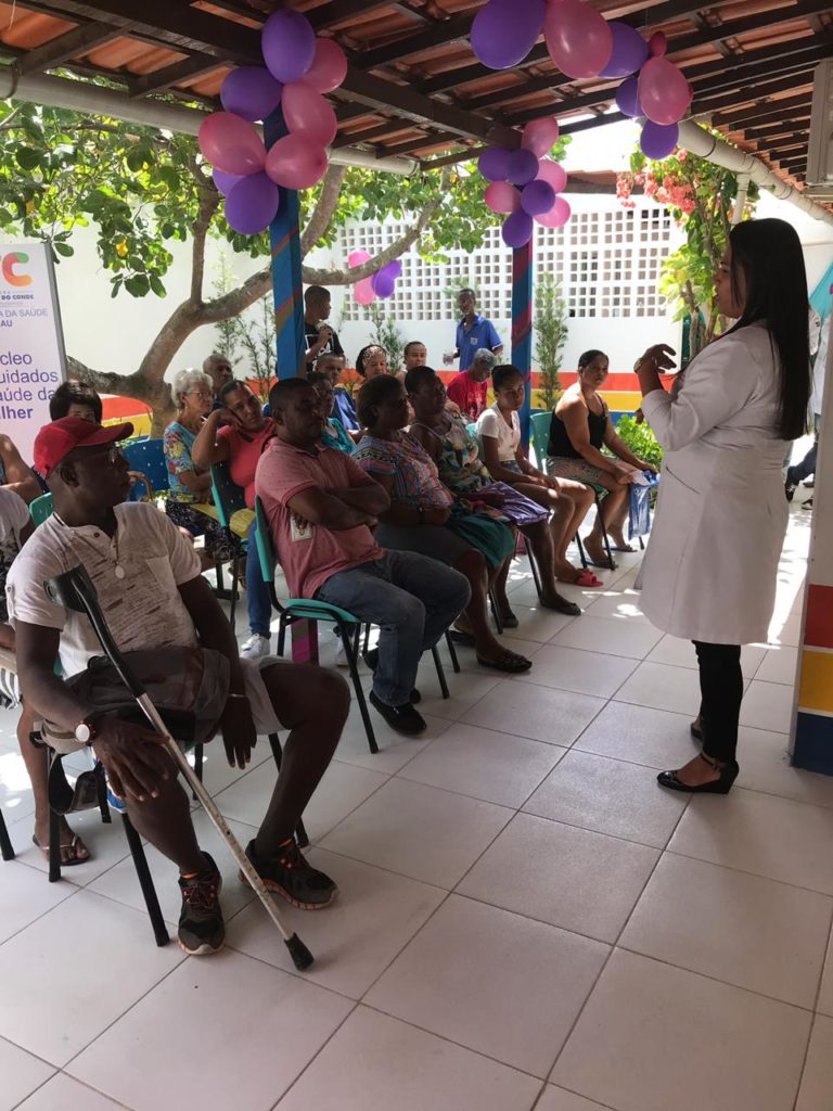 São F Conde: Saúde promove atividade de bem-estar para os idosos do Caípe de Baixo