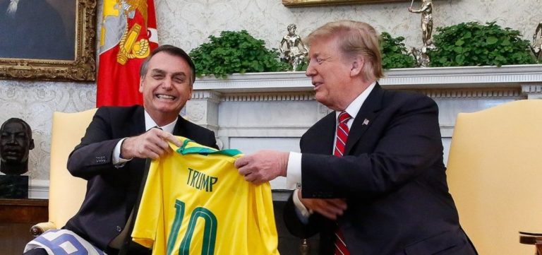 Ao lado de Trump, Bolsonaro diz que vai lutar contra ‘politicamente correto’