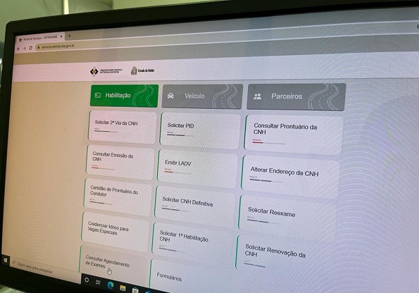 Detran disponibiliza consulta online para exames da primeira habilitação