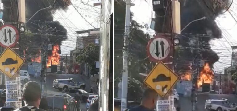 Homens invadem e incendeiam ônibus em Sussuarana
