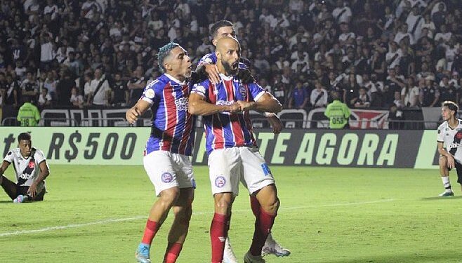 Bahia bate o Vasco em São Januário e respira no Brasileirão