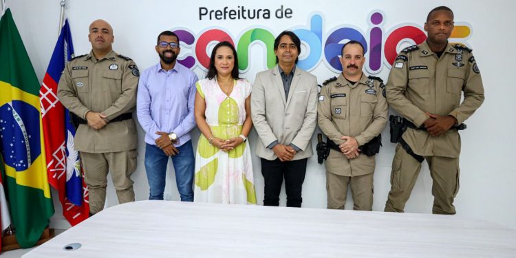 Candeias: Prefeito se reúne com o novo comandante da 10ª CIPM