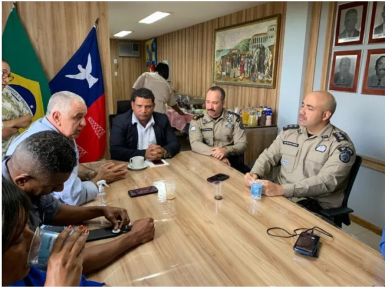 Candeias: Novo comandante da 10ª CIPM faz visita de apresentação à Câmara
