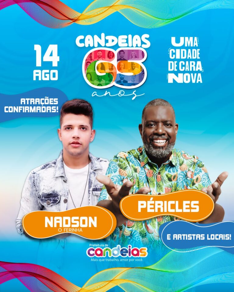 Péricles e Nadson Ferinha animam aniversário da cidade de Candeias