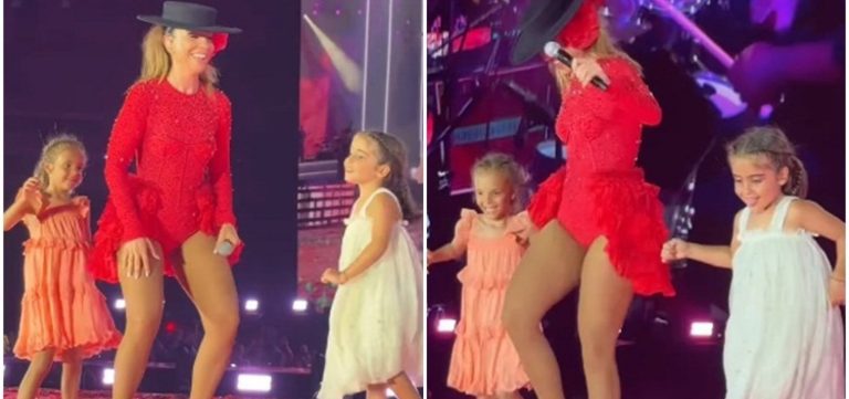 Filhas de Ivete Sangalo sobem no palco durante show no Maracanã e roubam a cena