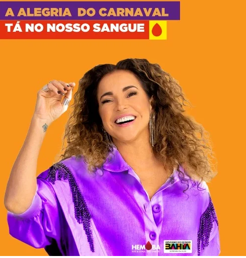Hemoba lança campanha ‘A alegria do Carnaval tá no nosso sangue’ para mobilizar doadores