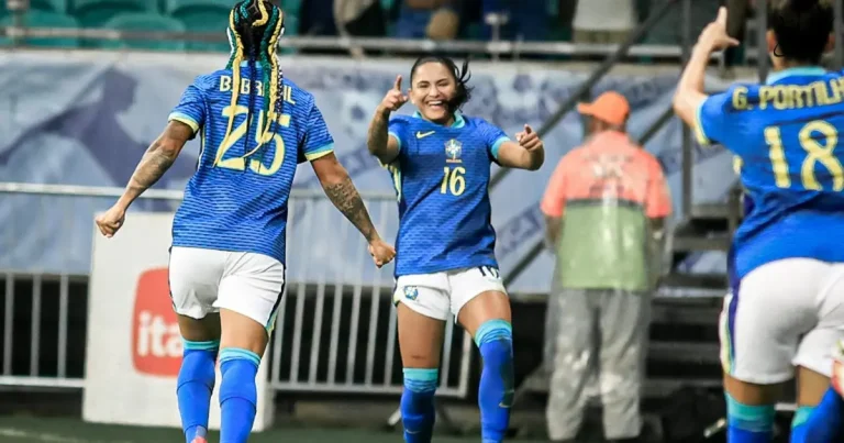 De olho em Paris 2024, Seleção feminina goleia a Jamaica no jogo amistoso na Fonte Nova