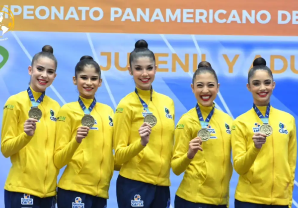Brasil fecha Pan-Americano de Ginástica Rítmica com 12 medalhas