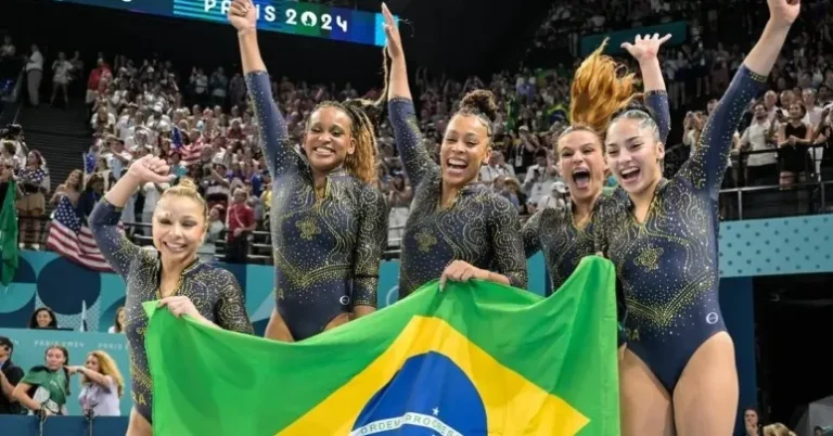 Brasil conquista título inédito com medalha de bronze na Ginástica Olímpica em grupo