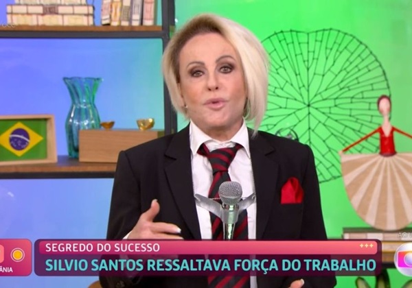 Em homenagem no ‘Mais Você, Ana Maria Braga se veste de Silvio Santos; confira