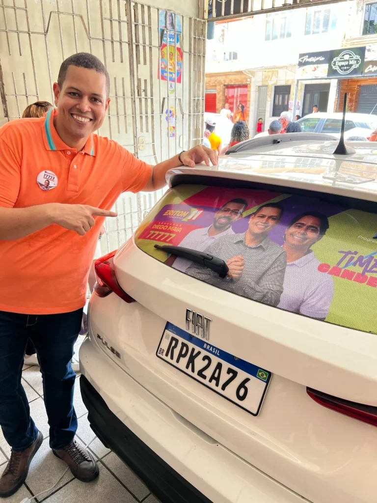 Adesivaço de Diego Maia plota centenas de veículos em 24h