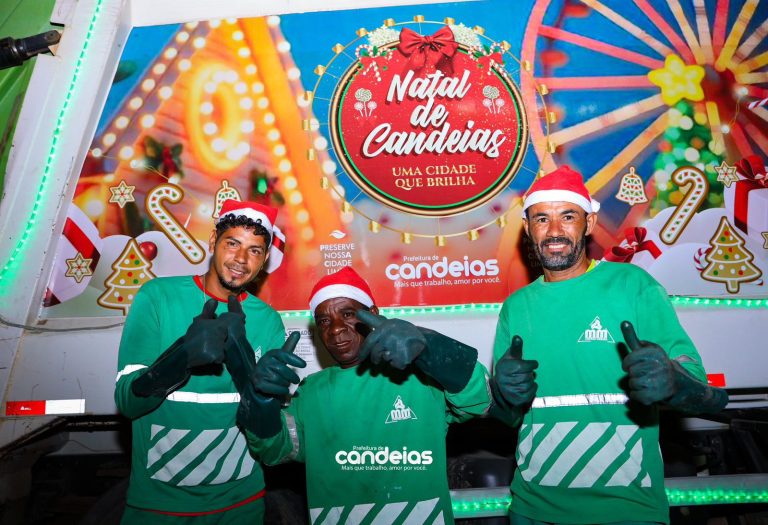 Então é Natal: Caminhões de lixo recebem decoração natalina e viraliza nas redes sociais