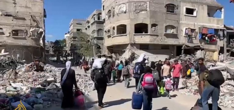 Israel autoriza retorno de palestinos ao norte de Gaza nesta segunda