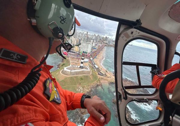 Com nova aeronave, Grupamento Aéreo dos Bombeiros inicia atuação inédita no Carnaval da Bahia