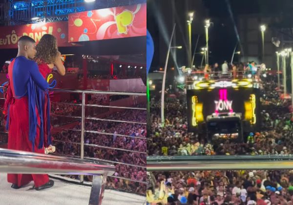 Daniela Mercury pede respeito após Tony Salles não manter distância entre trios; assista