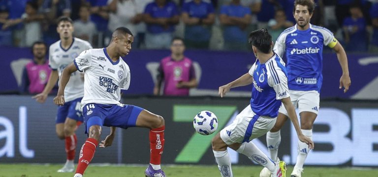 Bahia é dominado, perde para o Cruzeiro e fecha a rodada na zona de rebaixamento