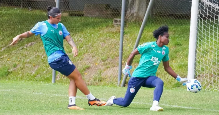 Bahia finaliza preparação para enfrentar o Grêmio pelo Brasileiro Feminino A1