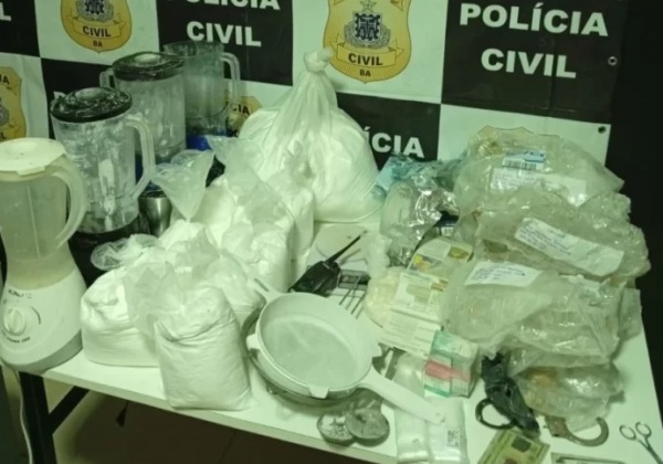 Polícia desarticula laboratório de drogas; suspeitos são presos