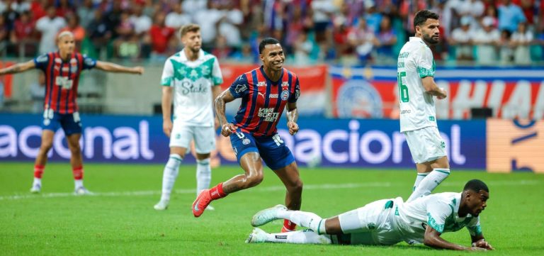 Na Fonte Nova, Bahia bate o Juventude e volta ao G-4 do Brasileirão