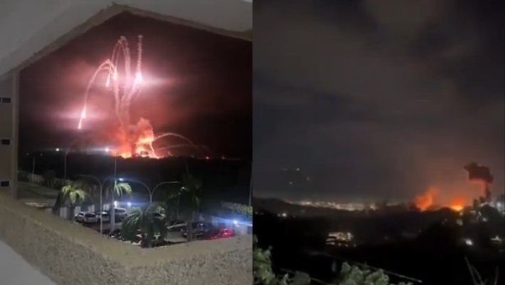 Vídeos assustadores mostram ataque dos Estados Unidos contra Venezuela