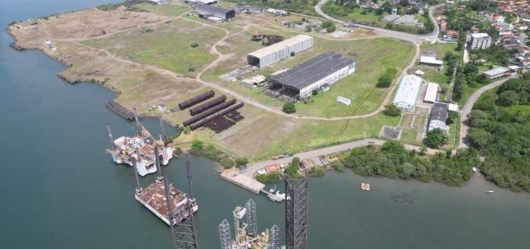 Obras da Ponte Salvador–Itaparica avançam com vistoria em base logística