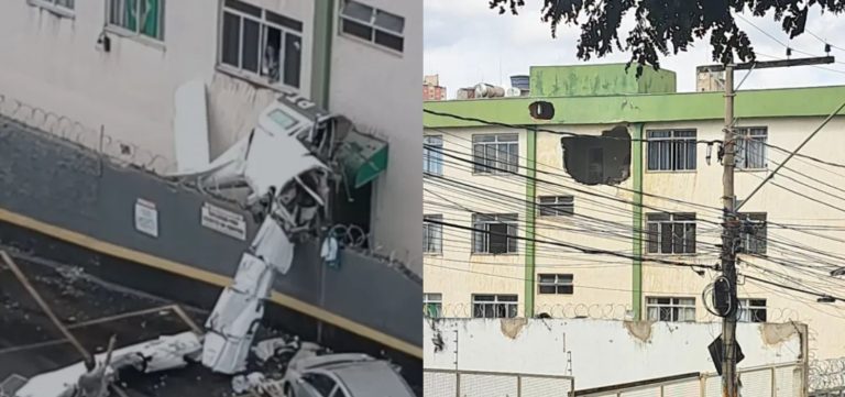Sobe para três o número de mortos após queda de avião em BH