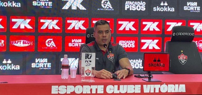 Jair Ventura cita desgaste do Vitória na derrota para o Bragantino pelo Brasileiro