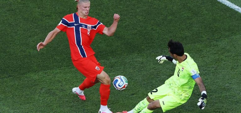 Noruega vence o Iraque por 4 a 1 na estreia, com show de Haaland