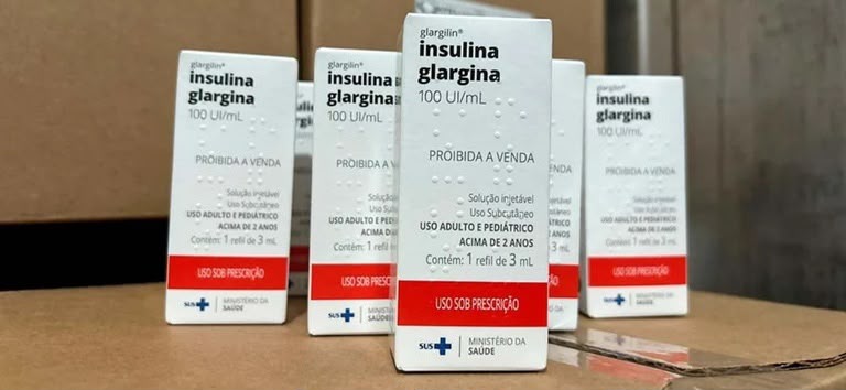 Bahia recebe mais de 30 mil unidades de insulina glargina no SUS